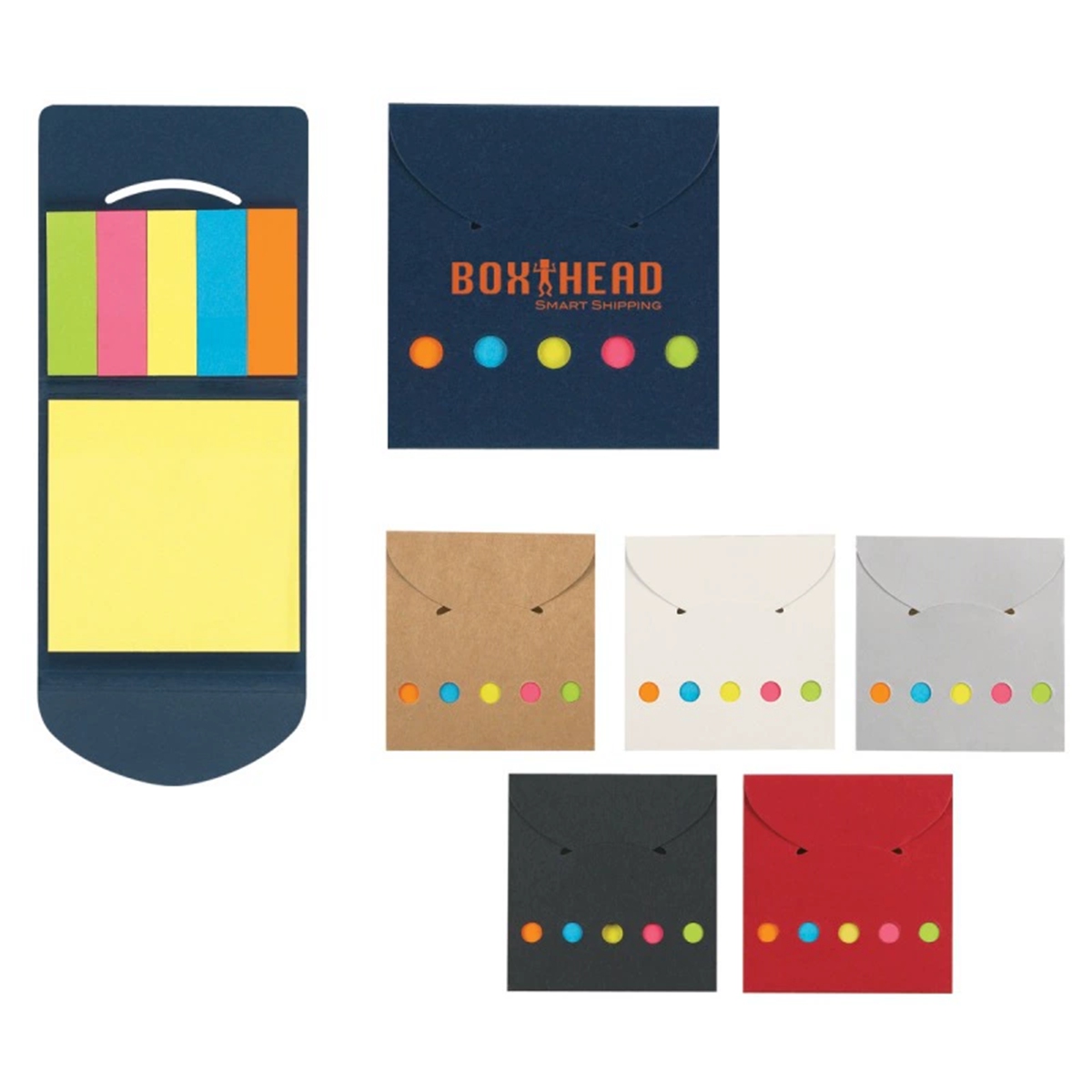 Compact Sticky Notes with Pocket Case