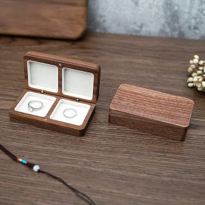 Wood Double Ring Boxes