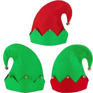 Christmas Elf Clown Hat
