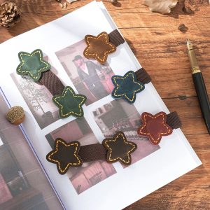 PU Leather Magnetic Bookmark