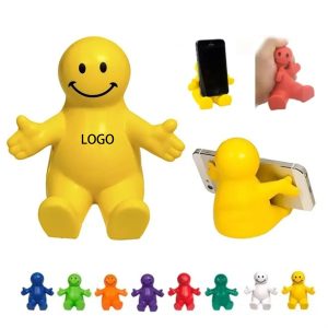 Cartoon Smiley Cell Phone Holder Stress Reliever