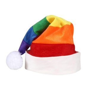 Rainbow Santa Hat