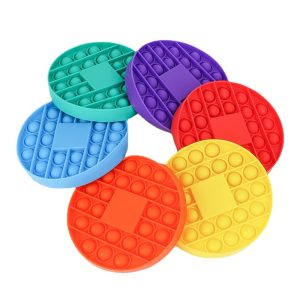 Round Silicone Push Pop Bubble Fidget Toy