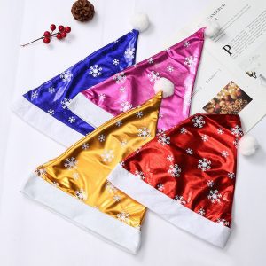 Christmas Snowflake Santa Claus Hats