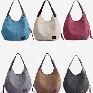 Women's Canvas Shoulder Tote Bags