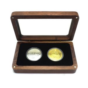 Wood Challenge Coin Display Box