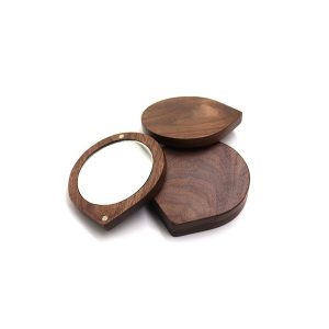 Wooden Magnetic Handheld Mirror