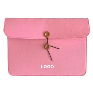 Felt Document Holder with Button Closure