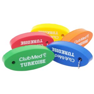 Oval Soft Floater Keychain
