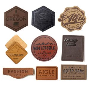 PU Leather Clothing Label