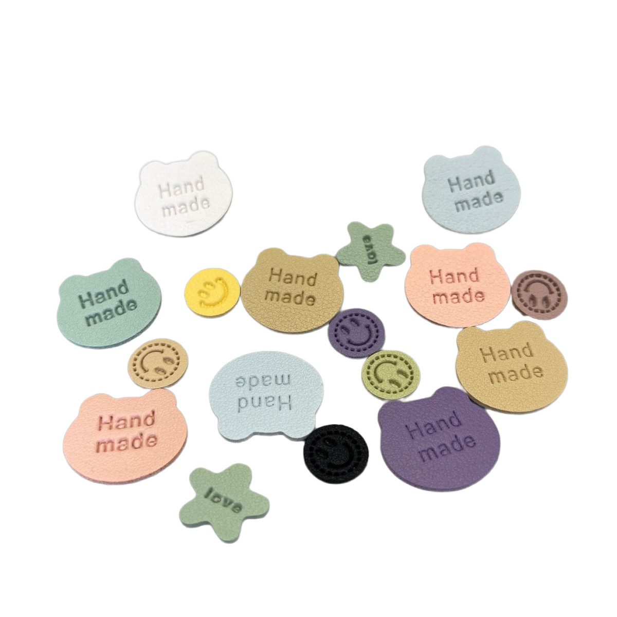 Square Leatherette Patch with Adhesive - Image 2