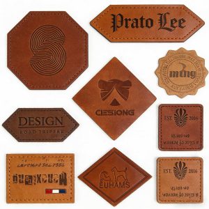 Square Leatherette Patch with Adhesive